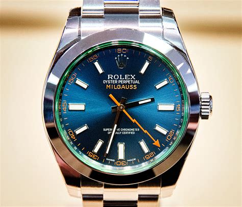 rolex milgauss z blue edition.